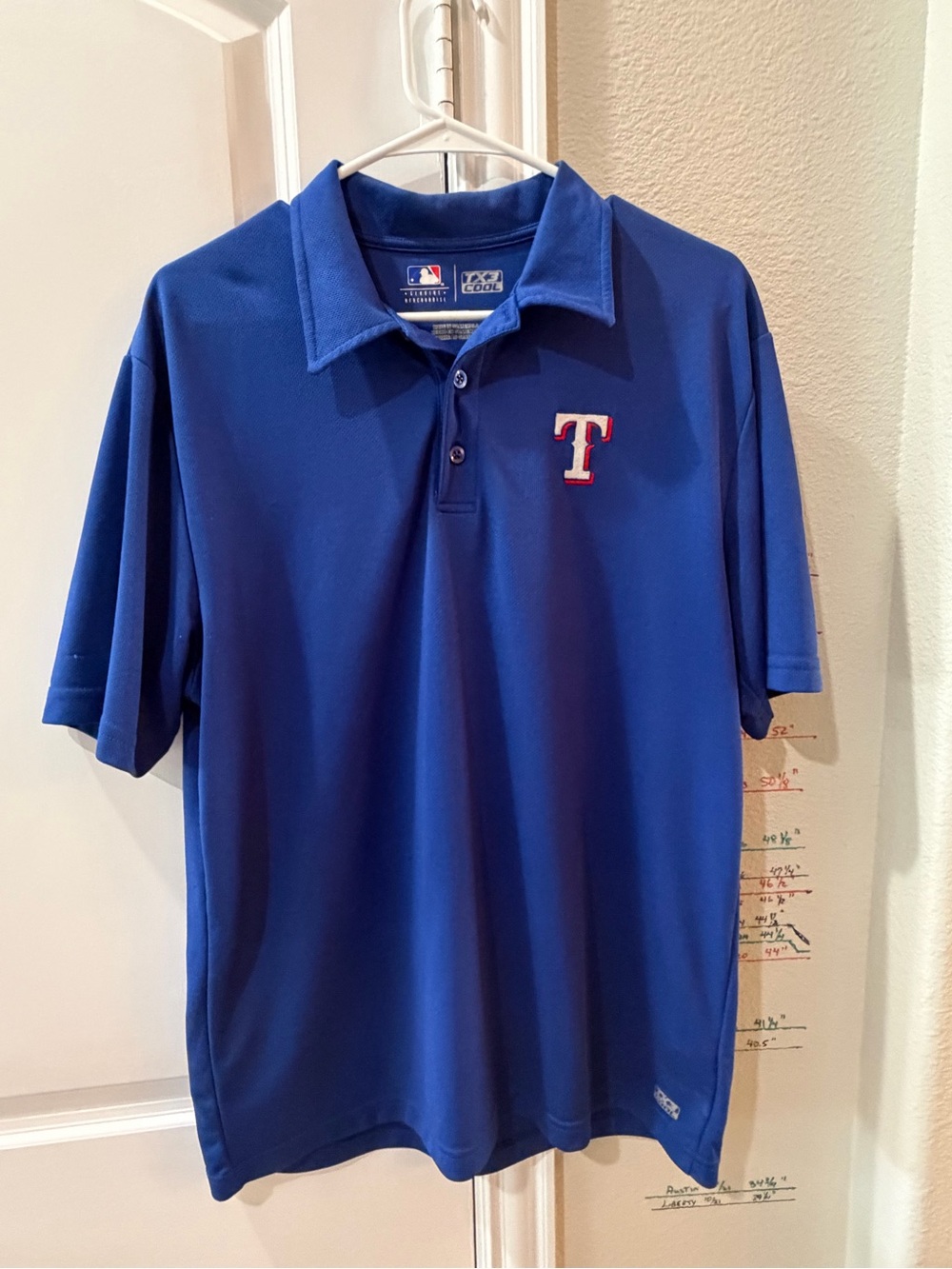 MLB Texas Rangers Blue Performance Polo Shirt